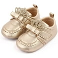 thumbnail image 3 of HsdsBebe?Baby?Boys?Girls?Oxford?Shoes?PU?Leather?Soft?Rubber?Sole?Sneakers??Anti-Slip?Toddler?Ankle?Boots?Infant?Walking?Shoes Moccasins, 3 of 5