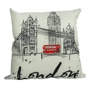 London Bridge | London England | Pillow Cover | British Flag | Throw Pillow | Home Decor | Gifts for Travelers | Unique Friend Gift