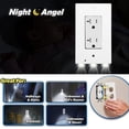 thumbnail image 2 of Eyfqtcs Tapa De Enchufe Led Luz Nocturna Sensor De Movimiento Luz De Seguridad Lámpara De Salida De Pared (A), 2 of 9