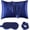 Navy Blue Set, variant on Satin Pillowcase for Hair and , Soft and Cooling Similar to Silk Pillow Cases 2 Pack with Envelope Closure Standard Size Satin Pillow Covers, Gifts for Women(20"x26", Floral Bird)