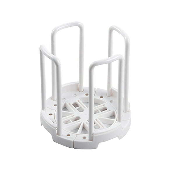 XYAIYT Expandable Bowl Storage Rack for Kitchen,Organize Dishes and Cookware,Safe Stacking Stand for Bowls,Plates Lids,Easy to Clean(White)