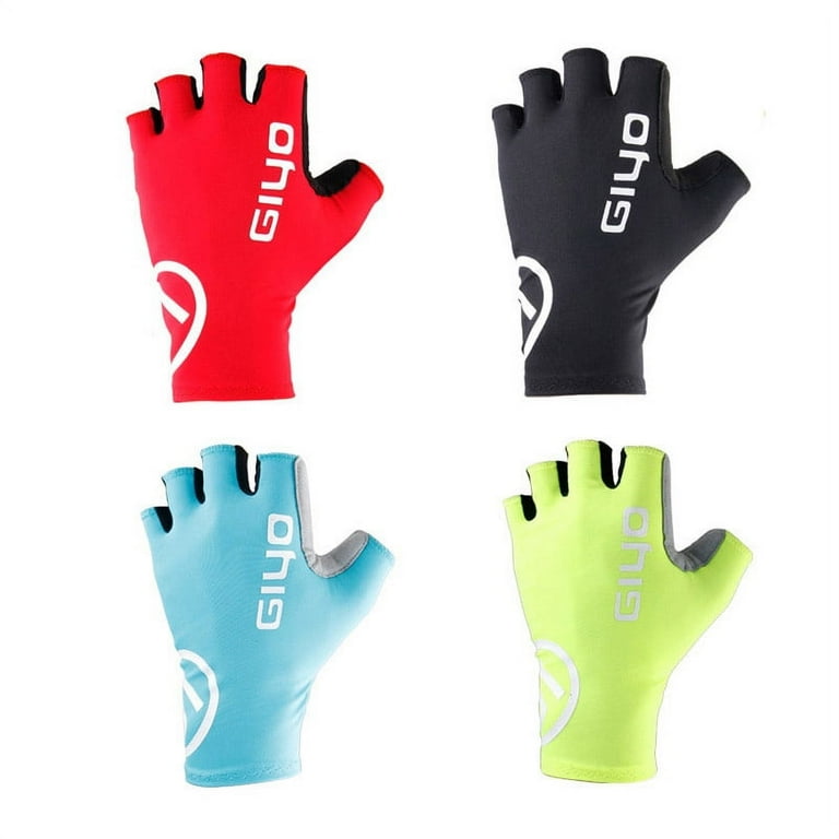 1 Pair Giyo Cycling Gloves Half Finger Breathable Anti Slip Shockproof Riding Mittens New