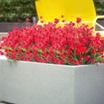 thumbnail image 6 of Morttic Artificial Fake Flowers, 12 Bundles Outdoor UV Resistant Greenery Shrubs Plants Indoor Outside Hanging Planter Home Garden Decor (Red), 6 of 7