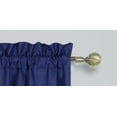 thumbnail image 3 of Window treatment R64 solid navy blue color 2pc drapes Foam Backing Insulated Window Dressing Curtain Set of 2 Lined Rod Pocket Panels 37"W X 63"L Each, 3 of 3