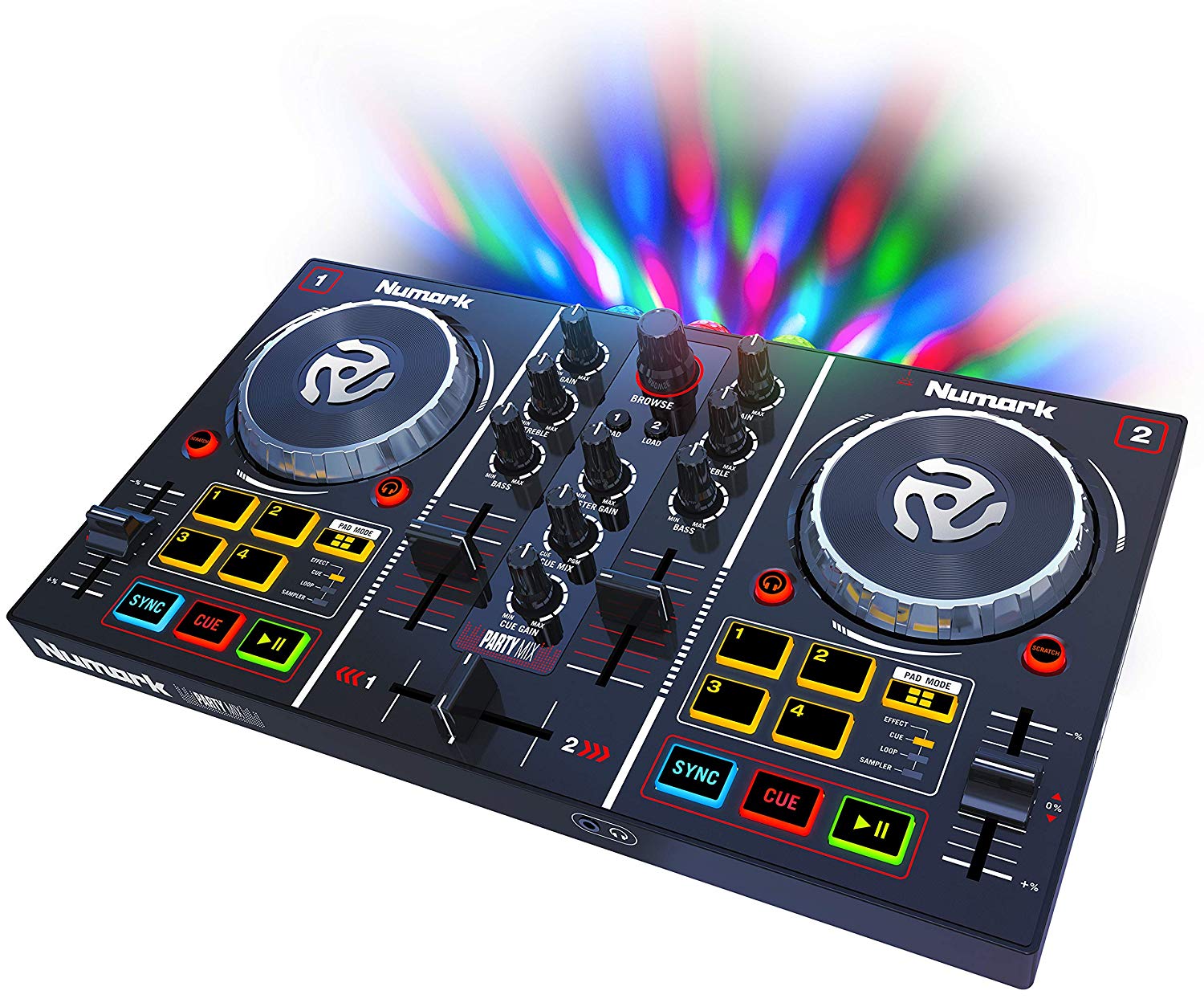 inMusic Brands Numark Party Mix DJ Controller with Built-In Light Show -  Walmart.com