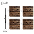 thumbnail image 3 of Square Wall Clock,Aged Wood Planks,Silent Non-Ticking Wall Clock Decor for Home Office Kitchen Living Room Bedroom(16inch), 3 of 4