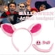 thumbnail image 4 of CHAO 4 diademas de cerdo rosa para mujer, elegantes y modernas, con forma de aro para el pelo, para vestirse, un conjunto, 4 of 5