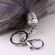 thumbnail image 5 of black Faux Animal Tail Keychain Fluffy Faux Fur Tail Pendant Long Tail Charms Keyring Holder for Handbag Backpack, 5 of 5