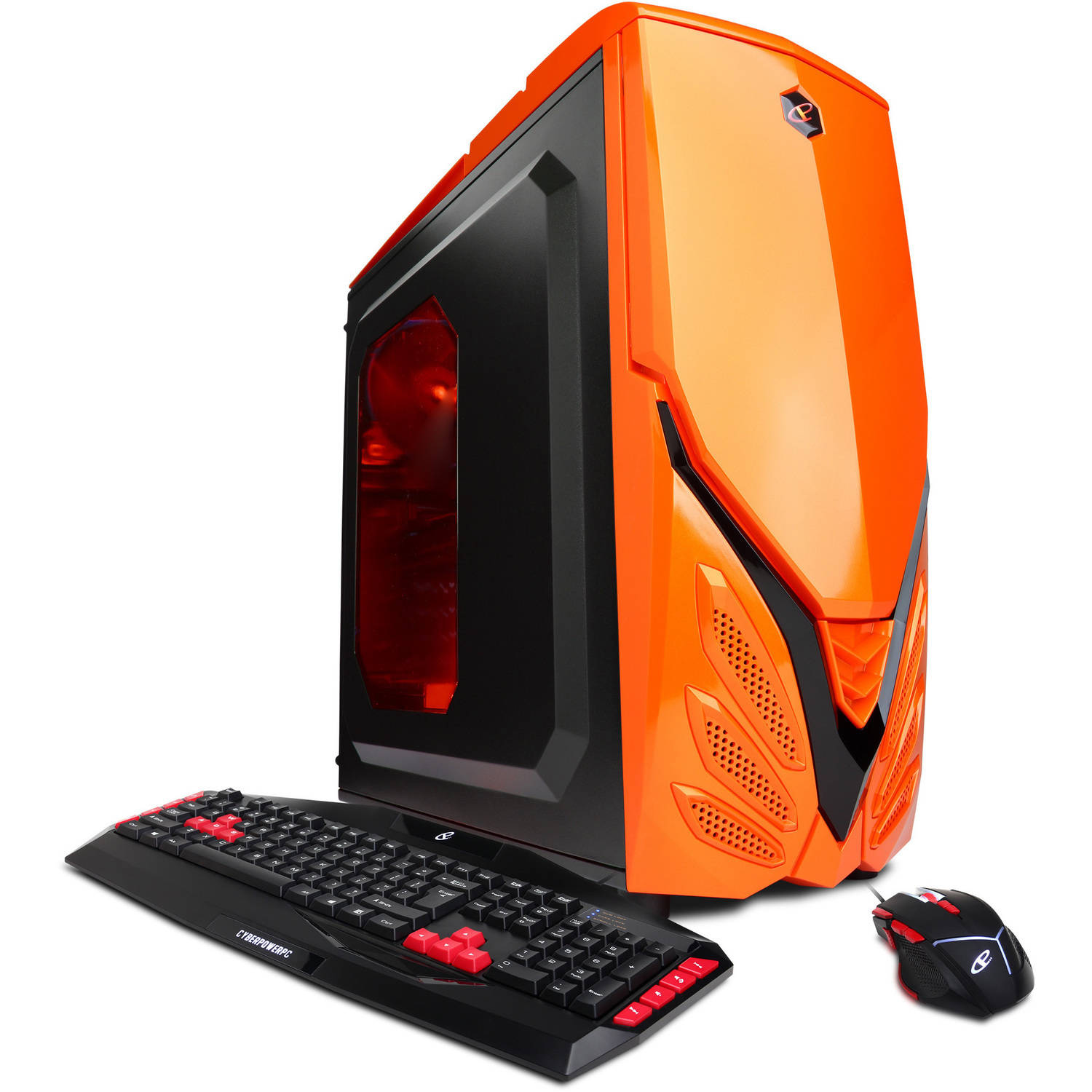 CyberPowerPC Raidmax Viper II Orange Mid-Tower Gaming Case and DVD+/-RW