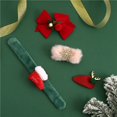 thumbnail image 3 of Barrettes de Noël Festives : 3 Pcs Accessoires pour Cheveux avec Bande à Claquer, 3 of 4