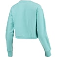 thumbnail image 3 of Women's League Collegiate Wear Light Blue Michigan State Spartans Corded Timber Crop Pullover Sweatshirt, 3 of 3