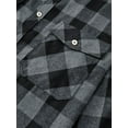 thumbnail image 2 of sogami Long Sleeve Plaid Buffalo Shirt for Men Button Down Male Regular Fit, 2 of 8