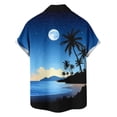 thumbnail image 5 of Stamzod Vacation Shirts for Men Short Sleeve Hawaiian Shirt Tropical Summer Beach Shirts Big & Tall Blue XXXL, 5 of 6