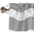 thumbnail image 5 of Window Curtains 2 Pack, Simple Gray Ripple Curtains for Kitchen Bathroom Living Room Bedroom, Semi Sheer Rod Pocket Draperies Home Decor Privacy Curtains 27.5x36 Inches, 5 of 5