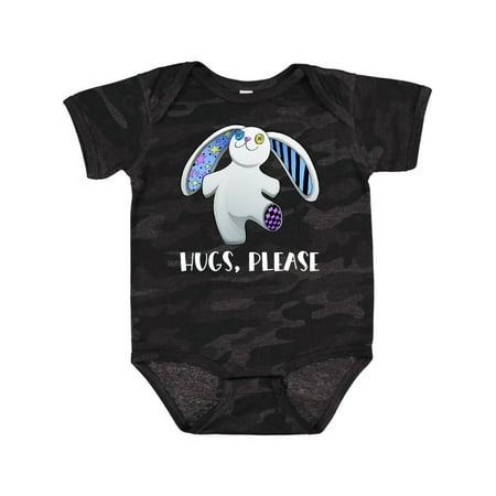 

Inktastic Hugs Please Cute White Goth Stuffed Bunny Boys or Girls Baby Bodysuit