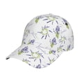 thumbnail image 6 of Lsque Lavender Flowers Baseball Cap Trucker Low Profile Hat Golf Dad Hat Adjustable Original Classic Unconstructed Plain Cap Men Women, 6 of 9
