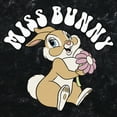 thumbnail image 2 of Junior's Bambi Miss Bunny Portrait Graphic Crop T-Shirt Black 2X Large, 2 of 4
