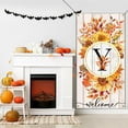 thumbnail image 6 of jopioc Monogram Letter O Flag Door Banner, Large Fall Thanksgiving Sunflower Initial Letter Door Cover, Family Last Name Initial Autumn Welcome Porch Sign Door Decor Backdrop Banner 70.8 x 35.4" O, 6 of 6