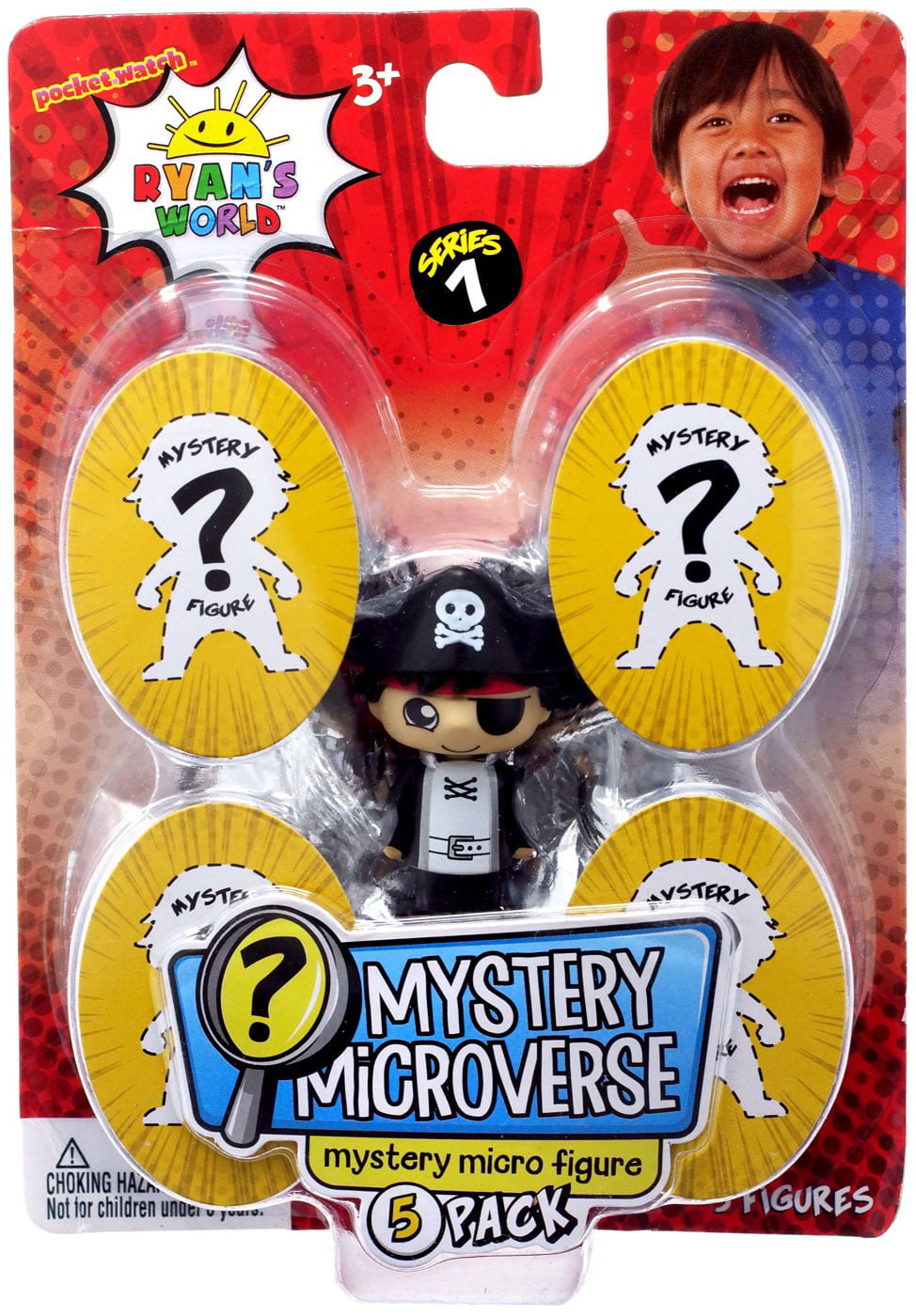 Ryan's World Mystery Microverse "Pirate Ryan" Micro Figure 5 Pack 