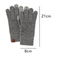 thumbnail image 2 of Guantes de invierno para mujer de punto trenzado para mensajes de texto con pantalla táctil y smartphone, 2 of 5