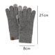 thumbnail image 2 of Guantes de invierno para mensajes de texto de punto de cable para dispositivos con pantalla táctil y teléfonos inteligentes, 2 of 5