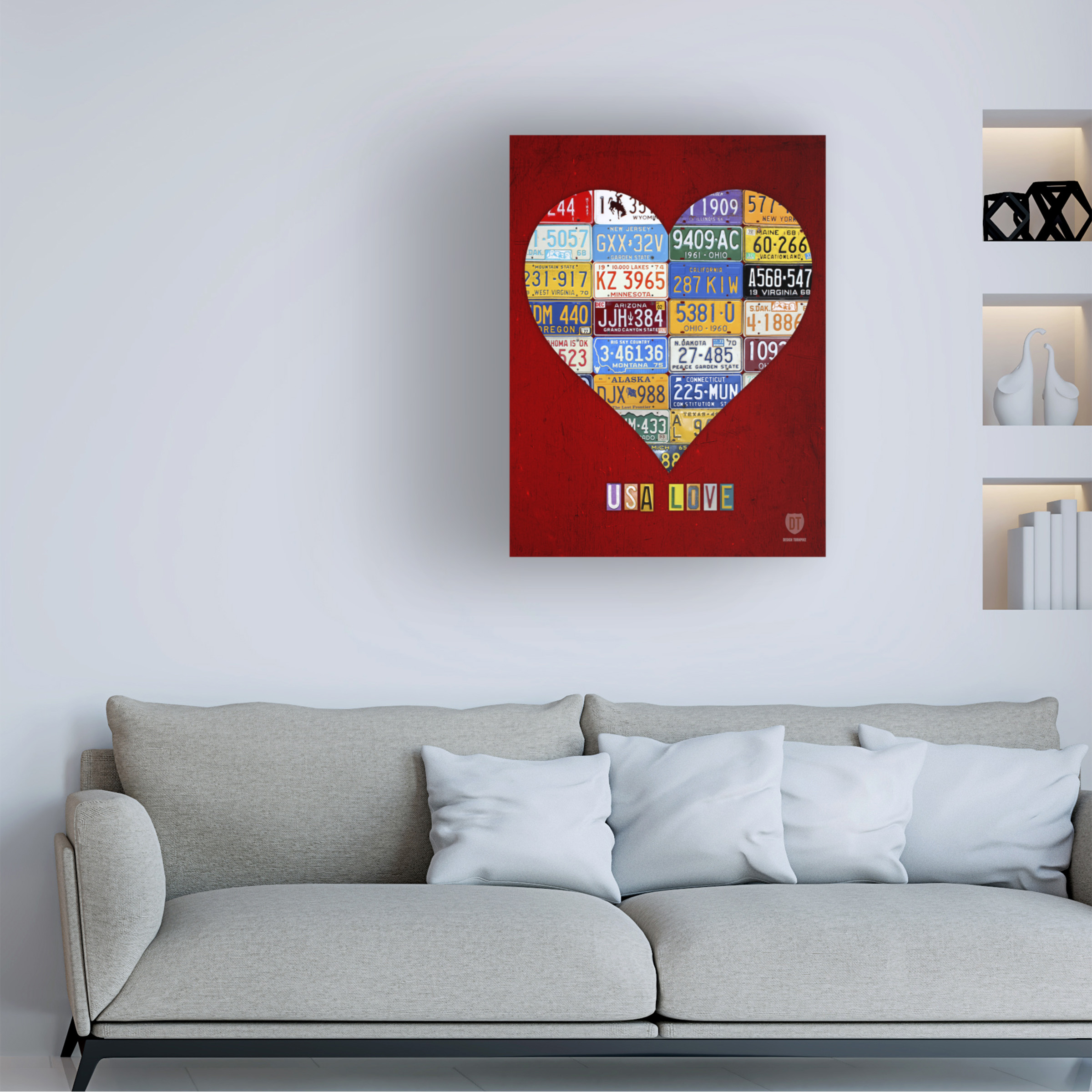 Trademark Fine Art 'Heart' Canvas Art by Design Turnpike