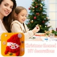 thumbnail image 4 of Christmas DIY Threading Painting Kit for Kids, Non-woven Sewing Craft, Christmas Tree Ornament Making Set, 4 of 6