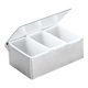 thumbnail image 1 of Caja de condimentos multiusos, accesorio resistente, contenedor de acero inoxidable para 3 cuadrículas, 1 of 9