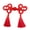 Red, variant on Chinese Traditional Button Sewing Crafted Frog Buttons Sew On for Handcraft Cheongsam Embellishment