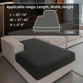 thumbnail image 4 of Couch Covers for L-Shape Sectional Sofa, Stretch Soft Sofa Slipcovers, Washable Wear-Resistant Furniture Protector with Elastic Bottom (1 Piece Chaise Cover, Dark Gray), 4 of 9