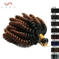 thumbnail image 2 of SEGO Short Jamaican Bounce Crochet Braids Hair Synthetic Braiding Hair Extensions Jumpy Wand Curly Hair for Women, 2 of 8