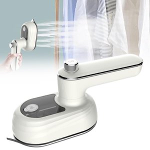 Portable Iron Mini Heat Press Steam Iron Rotary Garment Iron Handheld Garment Mini Electric Iron Mini Steam Iron for Clothes Travel Size Steamer for Clothes