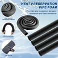 thumbnail image 5 of Pipe Insulation Foam Tube,Elbow Insulation Tubing,Elbows Water Freeze Protection Heat Preservation Foam Tube for Exercise Machine Handle and Roof Rack Tubing Outdoor Water Pipe Protection(Black), 5 of 6