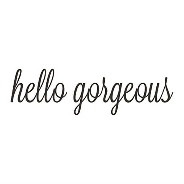 Hello Quote Mirror Decal Motivational Inspirational Vinyl Wall