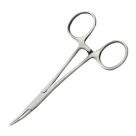 Piercing Pliers Locking Forceps Curved Jaw Design For Precisions Wire Handling And Tackle Projects