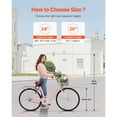 thumbnail image 3 of KFFKFF Cruiser Bike, 1-Speed, 26-Inch Pink Beach Cruiser Bike with Large Capacity Basket and Rear Rack, Secure & Sturdy Cruiser Bike with Adjustable Seat, Fits for Cycling, 3 of 9