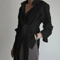 thumbnail image 2 of PVCS Mode Femmes Couleur Unie Manches Longues Confortable Respirant Chemise Col en V Hauts, 2 of 5