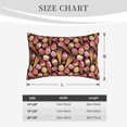 thumbnail image 4 of Uemuo Ice Cream Cake Print Throw Pillow Case – Cozy & Soft Cushion Cover, Hypoallergenic Pillow Case for Sleeping, Perfect for Women with Envelope Closure-20"x30", 4 of 6
