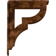thumbnail image 5 of Ekena Millwork 2"W x 7 1/2"D x 10"H Bradford Wrought Iron Bracket, (Triple center brace), Antiqued Bronze, 5 of 10