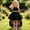 Black, variant on Toddler Girls 0-4Y Halter Neck Tulle High-Low Princess Cake Dress formal Gown for Runway Shows, Stage Performances & Special Events Yellow 9-12Months