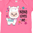 thumbnail image 4 of Inktastic Nana Loves Me Cute and Happy Llama Boys or Girls Baby Bodysuit, 4 of 5