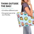 thumbnail image 2 of Disketp Cute Cartoon Owls 3 Bolsa Tote Estampada para Mujer, Bolso de Hombro y de Mano para Compras y Viajes, 2 of 8