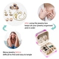 thumbnail image 4 of Valentine's Day Travel Portable Square Earring Holder with Necklace Holder, Storage Box, and Travel Organizer - Ideal for Girls and Women, 4 of 6