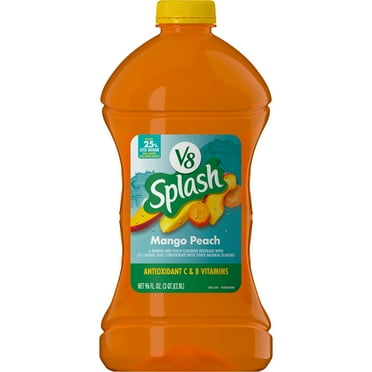 V8 Splash Mango Peach Flavored Juice Beverage, 96 fl oz Bottle