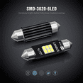 thumbnail image 3 of 4X Extremely Bright 400 3020 Chipset Canbus Error Free LED Bulbs for Interior Car Lights License Plate Dome 41mm, 3 of 7