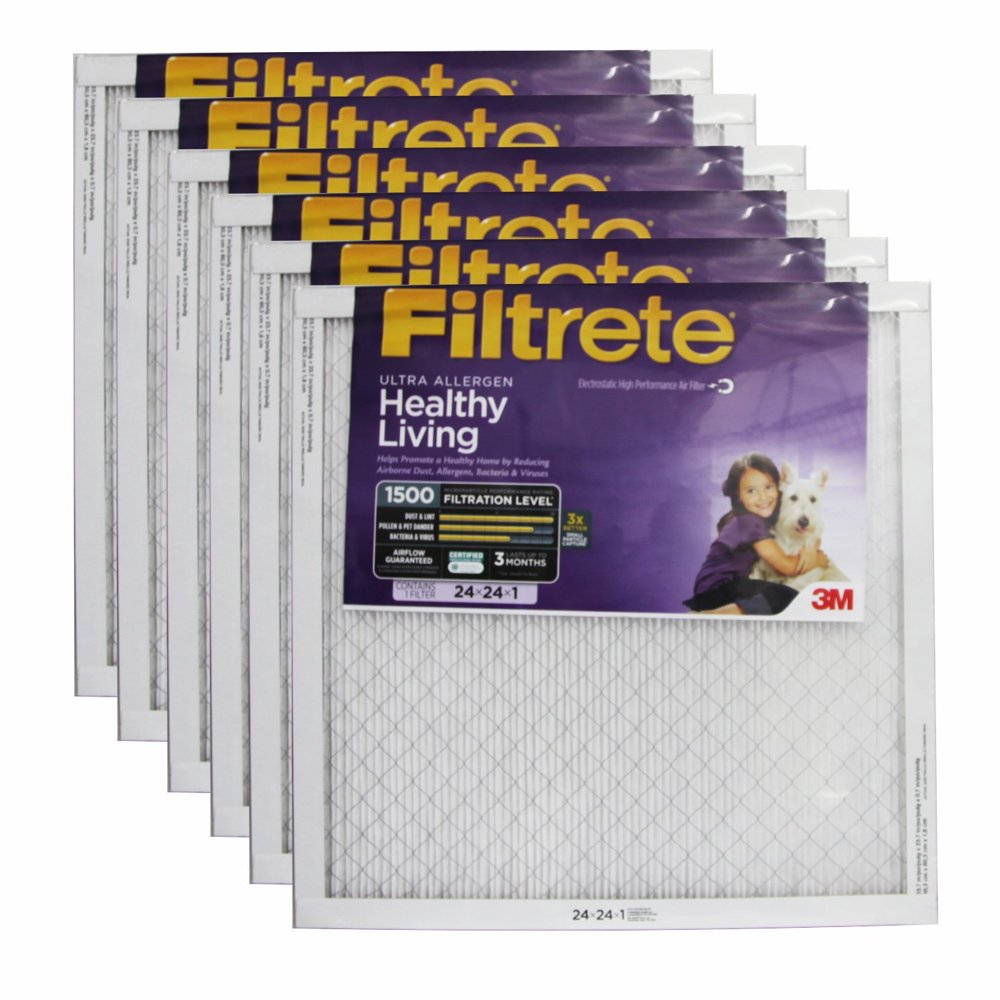 Filter Ac Ultra 24x24x1inch 6 Pack