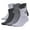 Grey/Onix Grey/Black, variant on adidas Originals Men's Trefoil Quarter Socks (6-Pair), Black/ White, Large