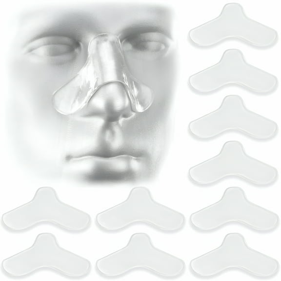 XIRQI 2026 New Nasal Pads for Cpap Mask Nasal Gel Sleep Apnea Mask Comfort Pad Custom Design Trimmed 10Pc for Cpap Use,Sleep Apnea,Mask Comfort,Nighttime Relief,Improved Sleep Quality