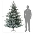 thumbnail image 4 of Barara King Artificial Full Christmas Tree,7.5 Foot Nordic Pine Christmas Tree with Snow, Easy Assembly, Hinged Xmas Tree, 4 of 7