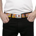 thumbnail image 3 of Looney Tunes Belt, Seatbelt Buckle Belt, Tweety Bird Hip Hop Expression Orange, 34 to 52 Inches, 3 of 9